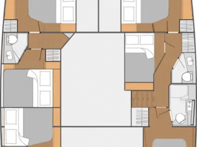 Bareboat Rental Catamaran Fountaine Pajot with a boat licence