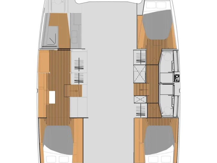 Bareboat Rental Catamaran Fountaine Pajot with a boat licence