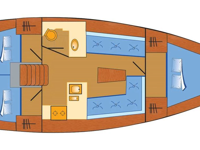 Bareboat Rental Sailboat Bavaria with a boat licence