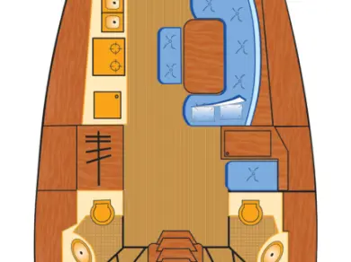 Bareboat Rental Sailboat Bénéteau with a boat licence