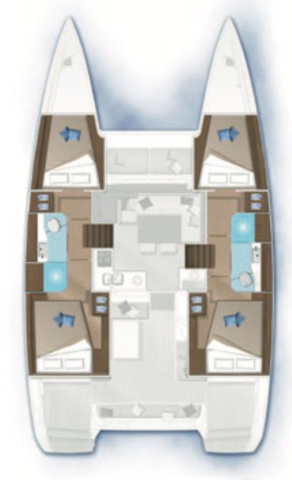 Catamaran rental in Paraty - Lagoon Lagoon 40