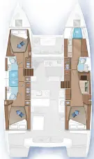 Catamaran rental in Saint-Raphaël - Lagoon Lagoon 46