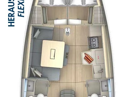 Bareboat Rental Sailboat Dufour with a boat licence