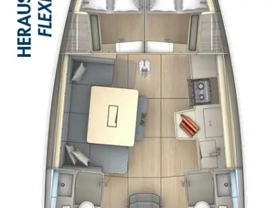 Bareboat Rental Sailboat Dufour with a boat licence