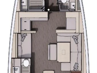 Bareboat Rental Sailboat Dufour with a boat licence