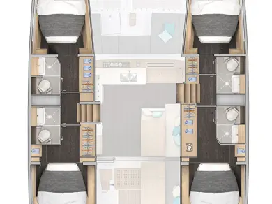 Catamaran rental in Šibenik - Lagoon Lagoon 43