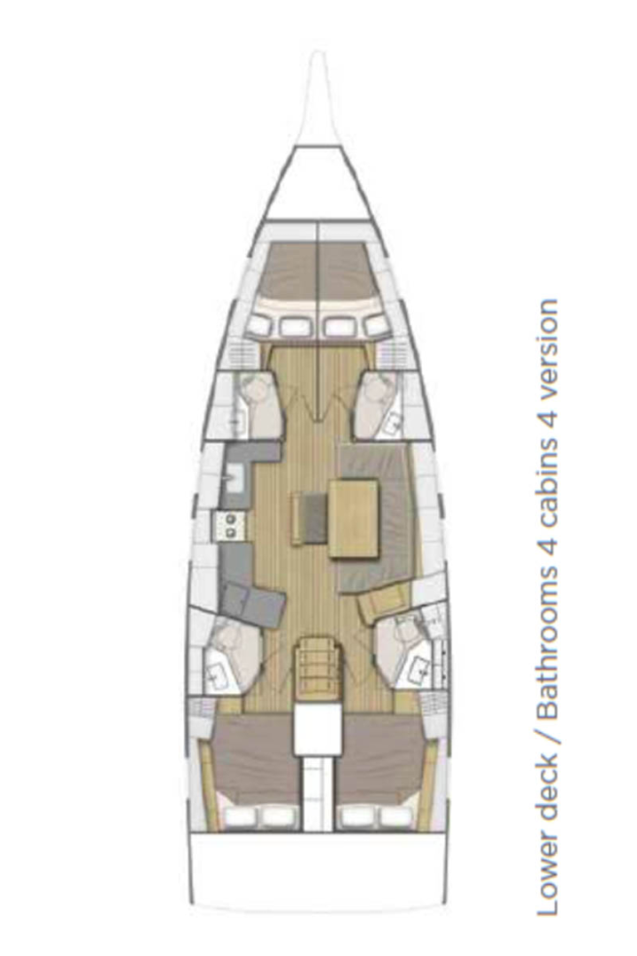 Rent a Bénéteau Oceanis 46.1 Komolac