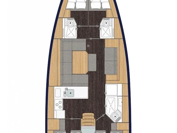 Bareboat Rental Sailboat Bavaria with a boat licence