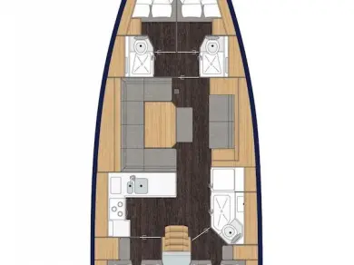 Bareboat Rental Sailboat Bavaria with a boat licence
