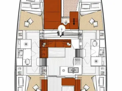 Catamaran rental in Lávrio - Excess Excess 11