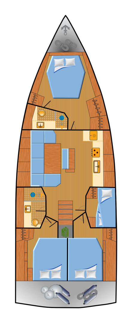 Sailboat rental in Punat - Hanse Hanse 460