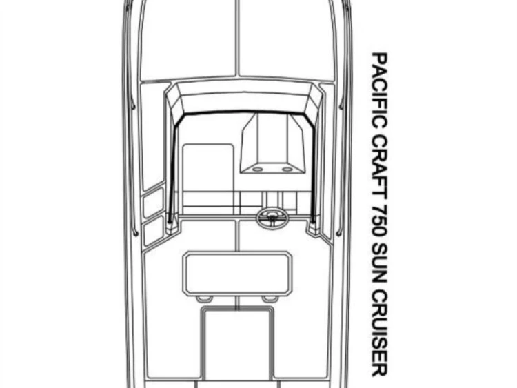 Motorboat rental in Pula - Pacific Craft Pacific Craft 750 Sun Cruiser