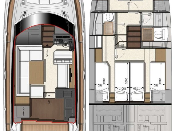 Yacht charter Biograd na Moru cheap Prestige 460 Fly - 3 + 1 cab.