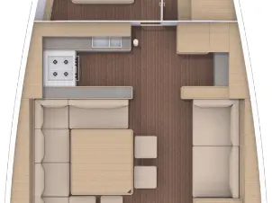 Bareboat Rental Sailboat Dufour with a boat licence