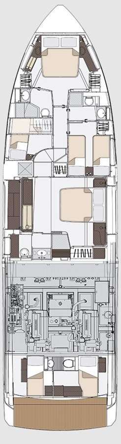 Bareboat Rental Luxury Yacht Azimut with a boat licence
