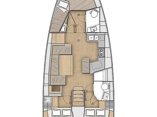 Sailboat rental with or without captain Bénéteau Lefkáda