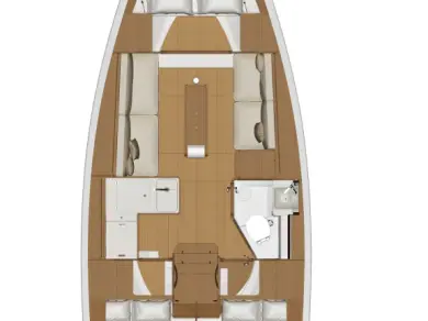 Sailboat rental with or without captain Dufour Punat