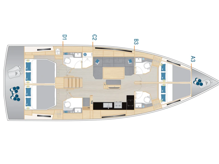 Yacht charter Seget Donji cheap Hanse 460
