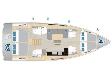 Yacht charter Seget Donji cheap Hanse 460