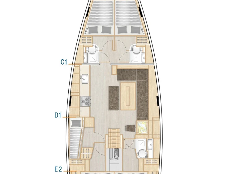 Sailboat rental in Seget Donji - Hanse Hanse 508
