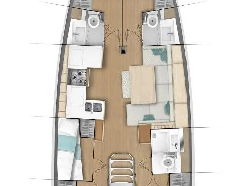 Sailboat rental with or without captain Jeanneau Rogač