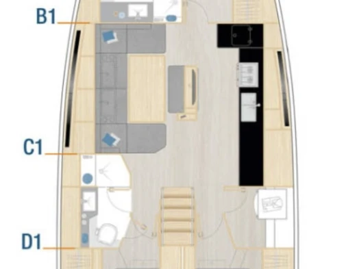 Hanse Hanse 460 charter bareboat or captained in  Kaštela