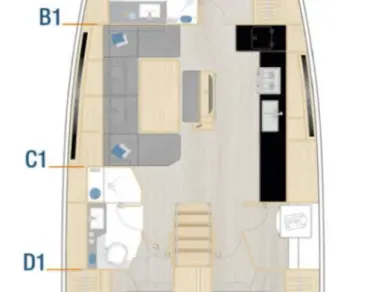 Hanse Hanse 460 charter bareboat or captained in  Kaštela