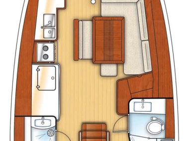 Sailboat rental with or without captain Bénéteau Bari