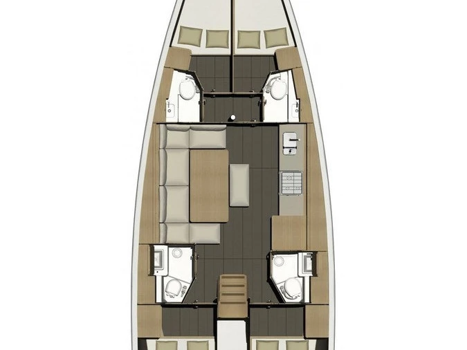 Sailboat rental in Seget Donji - Dufour Dufour 460 Grand Large