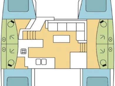 Boat rental Fountaine Pajot Elba 45 in Olbia on Samboat