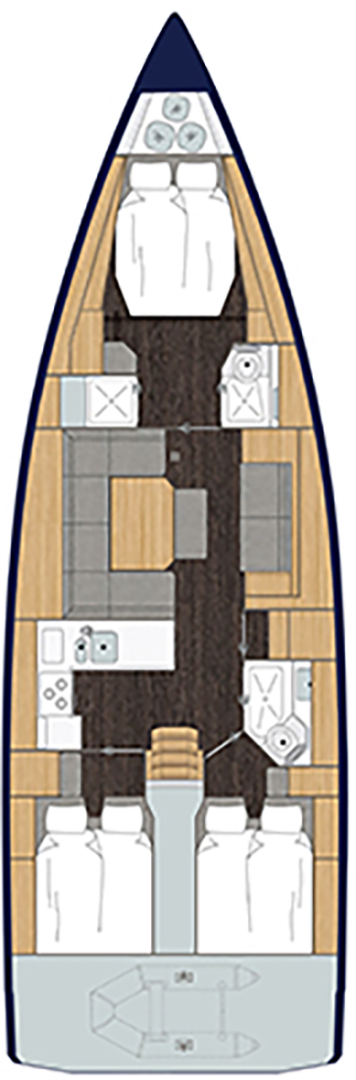 Bareboat Rental Sailboat Bavaria with a boat licence