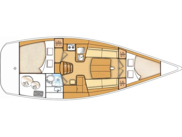 Bareboat Rental Sailboat Bénéteau with a boat licence