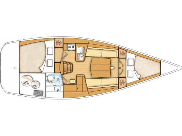Bareboat Rental Sailboat Bénéteau with a boat licence