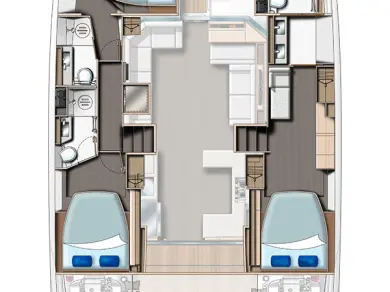 Boat rental Leopard Catamarans / Robertson & Caine Leopard 53 - OW in Eden Island on Samboat