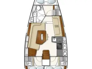 Hanse Hanse 350 charter bareboat or captained in  Lefkáda