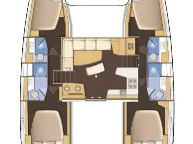 Lagoon Lagoon 42 charter bareboat or captained in  Mahé