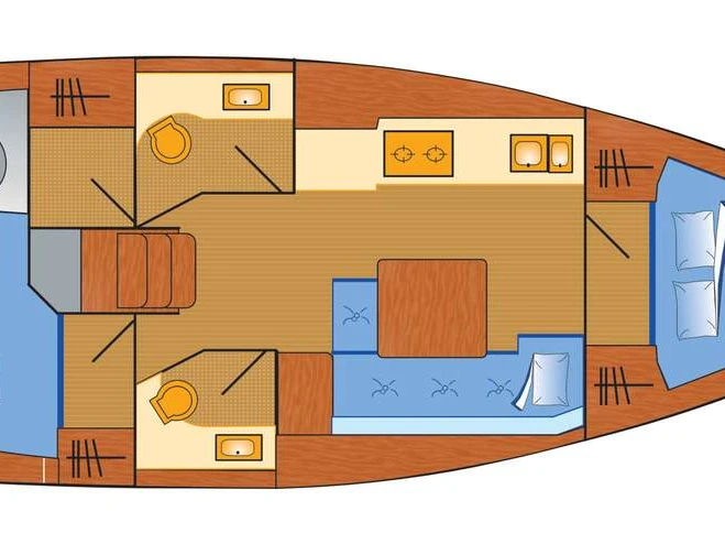 Bareboat Rental Sailboat Dufour with a boat licence