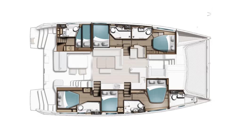Catamaran rental with or without captain Leopard Catamarans / Robertson & Caine Furnari
