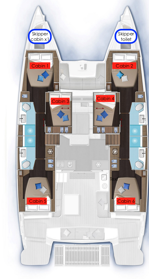 Bareboat Rental Catamaran Lagoon with a boat licence