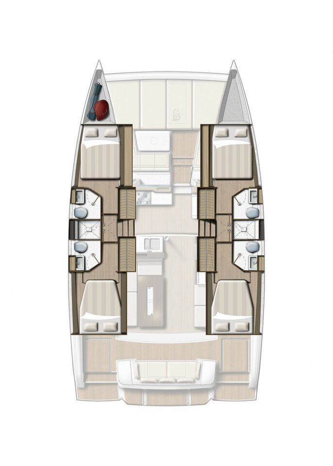 Catamaran rental in Préveza - Bali Bali 4.2