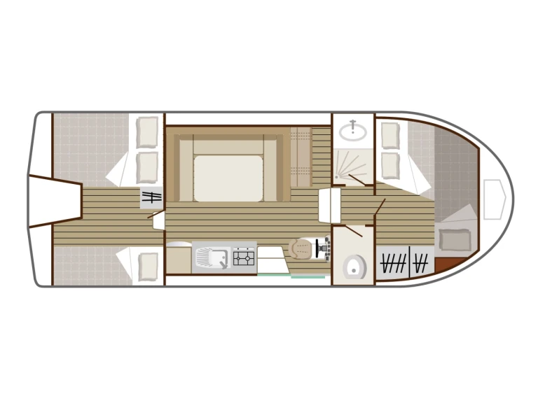 Motorboat rental with or without captain Nicols Yacht Sireuil