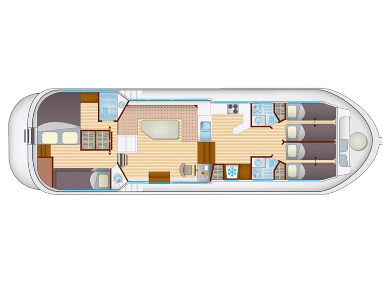 Bareboat Rental Houseboat Pénichette with a boat licence