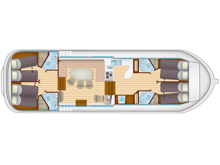 Houseboat rental with or without captain Pénichette Lutzelbourg