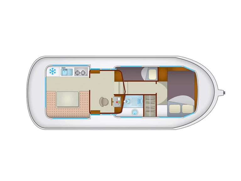 Bareboat Rental Houseboat Pénichette with a boat licence