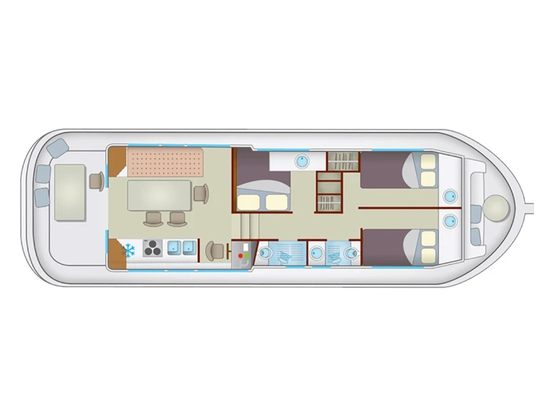 Houseboat rental in Dompierre-sur-Besbre - Pénichette Pénichette 1260 R