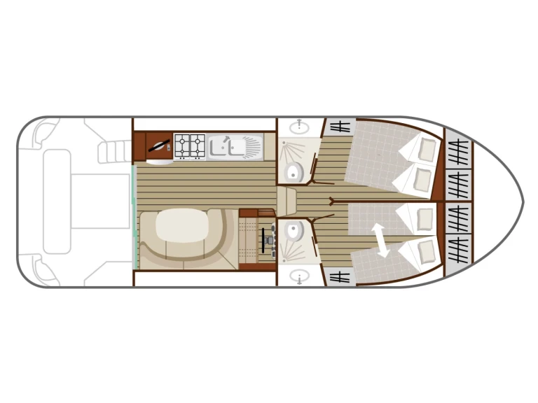 Motorboat for rent Le Somail at the best price