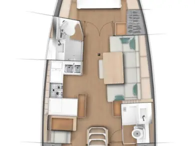 Bareboat Rental Sailboat Jeanneau with a boat licence