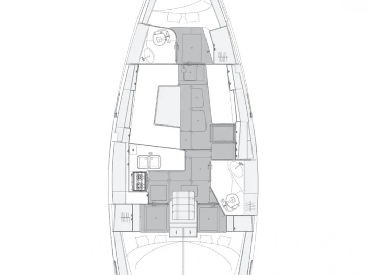 Sailboat rental in Kaštela - Elan Impression 40.1