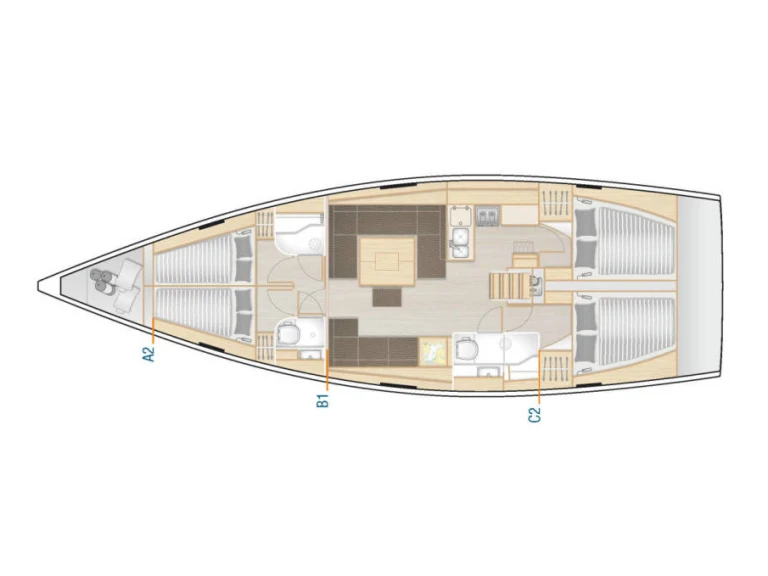 Hanse Hanse 458 charter bareboat or captained in  Biograd na Moru