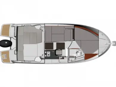 Bareboat Rental Motorboat Jeanneau with a boat licence